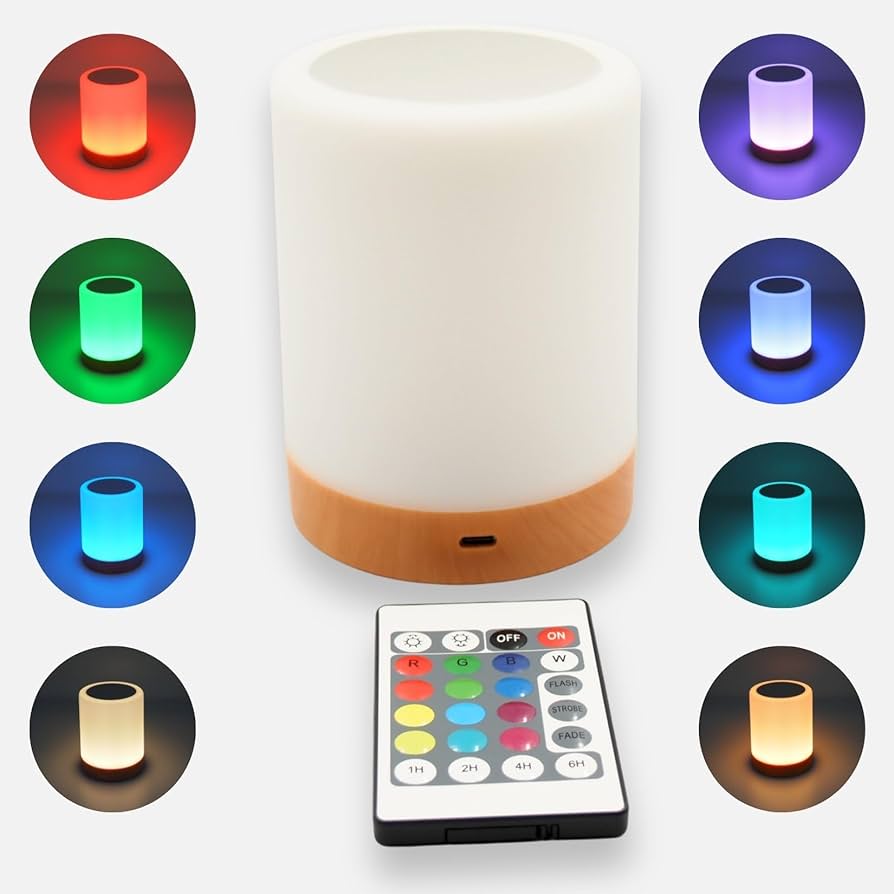 Amazon.co.jp : HikariAtari タッチベッドサイドランプ 充電式